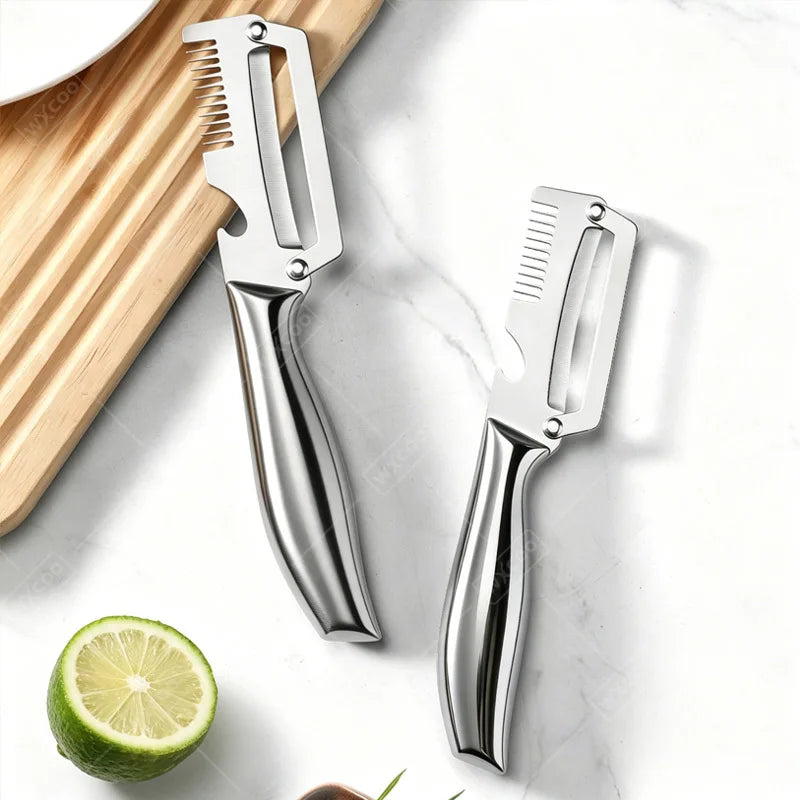 Multi-Function Kitchen Peeler Stainless Steel for Slicing Fruit and Vegetables Kitchen-Specific Peeler Kitchen Accessories Tools