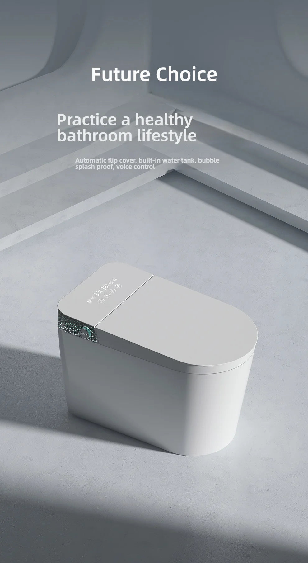 Automatic Toilet Comfort-fit Seat Smart Toilet Commode Living Room Smart Toilets for Relaxing Seating Experience Bathroom