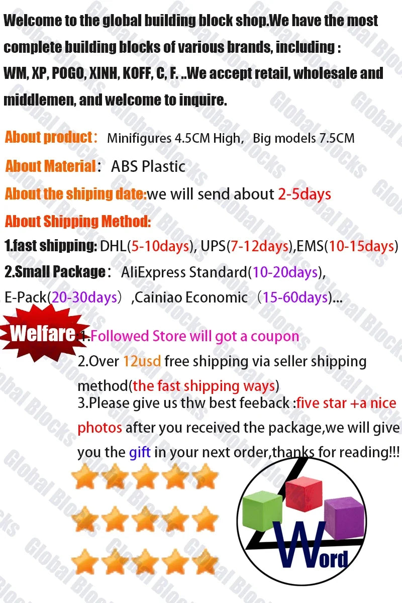 WM6155 Anime Building Blocks Set - Educational STEM Toys for Kids, Christmas Birthday Gift for Boys Girls WM6112 WM6113 WM6152