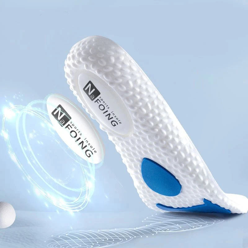 Sole Shock Absorption Deodorant Breathable Cushion Sport Insoles For Shoes Running Insoles For Feet Man Women Massage Care Pads