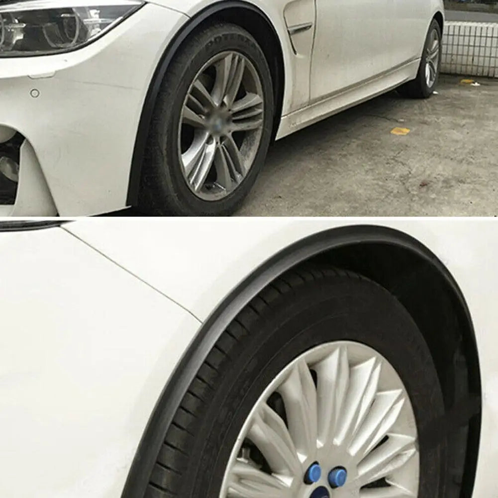 Car Splash Guard Fender Flare Extension Wheel Eyebrow Moulding Trim Wheel Arch Strip Extenders Trim Strip Stick out Edge SUV