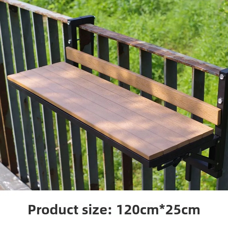 Wooden Outdoor Tables Garden Portable Folding Side Table Simple Modern Removable Study Desk Balcony Outdoor Dining Table