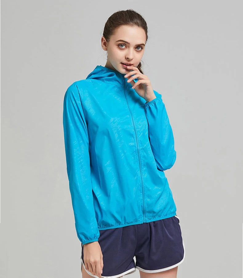 JNLN Unisex Hiking Jacket Men Women Waterproof Quick Dry Camping Windbreaker Outdoor Trekking Fishing Rain Coat Anti UV Clothes