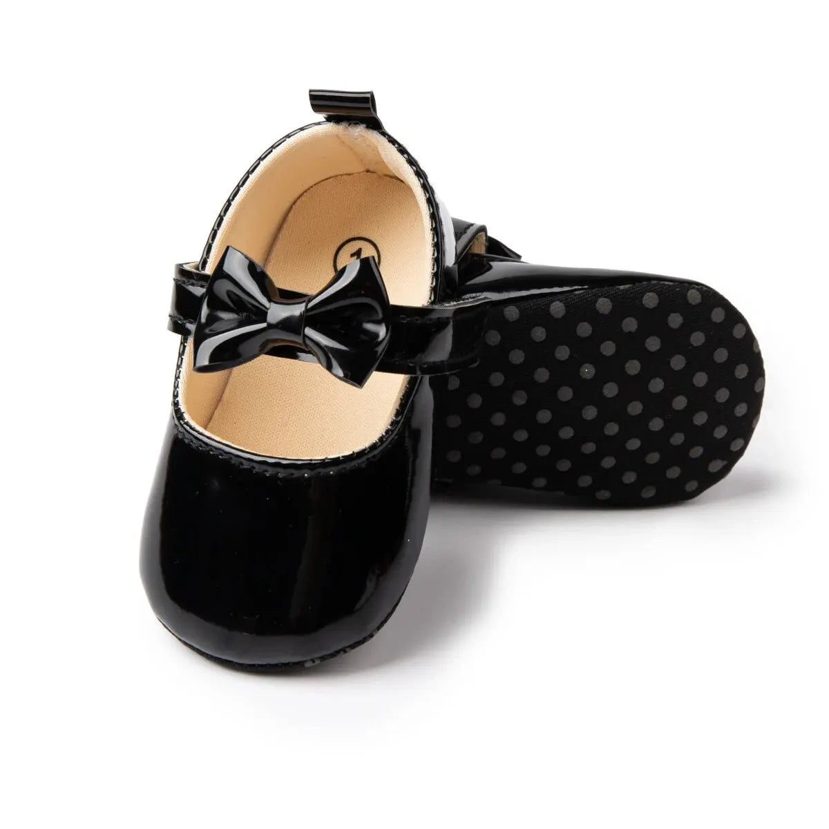 Meckior Baby Girls Shoes Bowknot Princess Dress Shoes PU Anti-slip Soft Sole Infant First Walkers Newborn Crib Baby Shoes