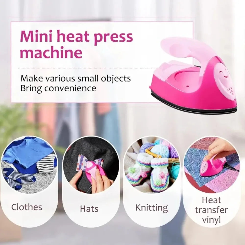 New Portable Mini Craft Iron Electric Iron Handy Heat Press Diy Small Iron For Ironing Clothes Laundry Appliances EU Plug