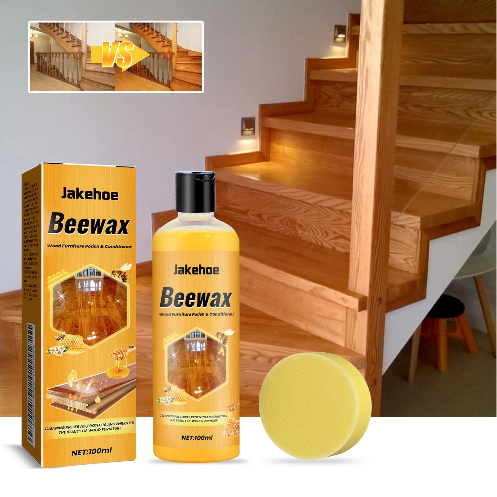 Floor Cleaner; Home Wooden Floor Protection Cleaning Maintenance Wax for Decontamination and Dust Prevention, Polishing and