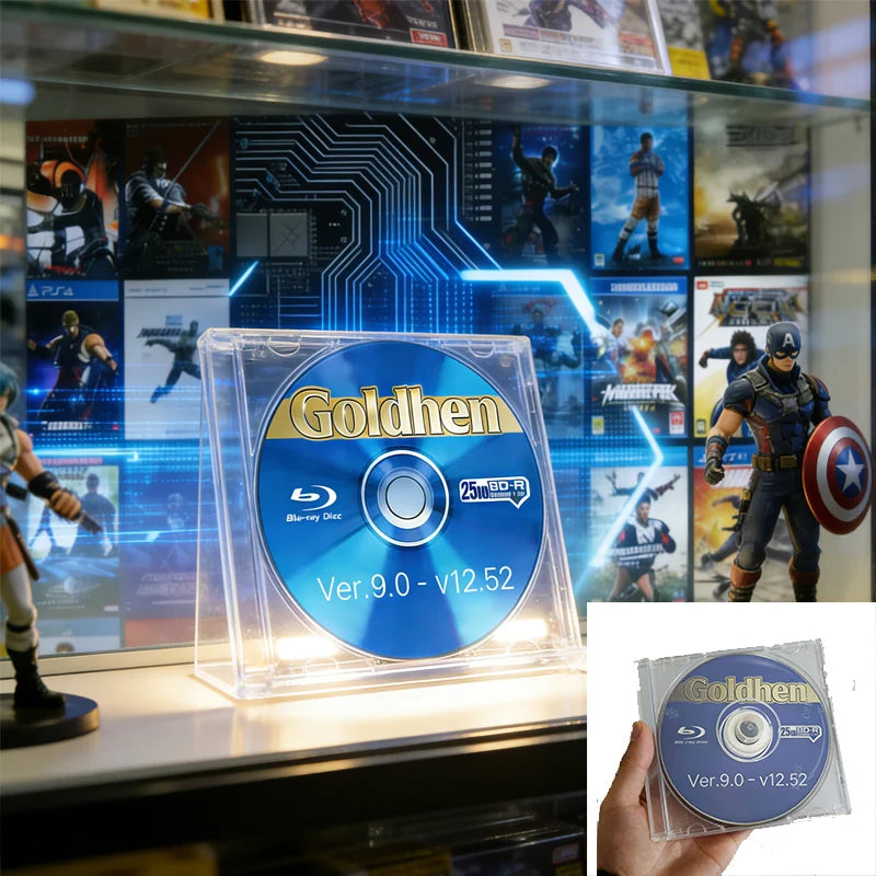Ultimate GoldHEN for Ps4 Jailbreak Disc V9.0–12.52 Bootable Eject Payload 1-Click Boot Tool 13.0-13.02 Jailbreak Disc