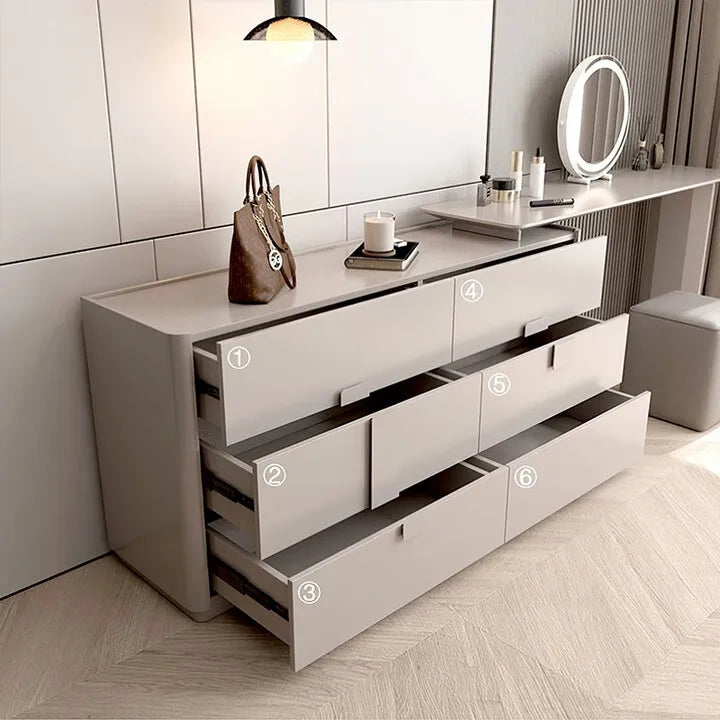 Bedroom Light Luxury Makeup Table Makeup Table Modern Simple Integrated Bedside Storage Bucket Cabinet Premium S
