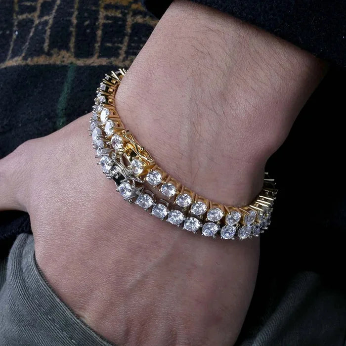 S925 Sterling Silver High Quality Fashionable  D Color VVS1 Full Moissanite Tennis Bracelet for Women Wedding Engagement Jewelry