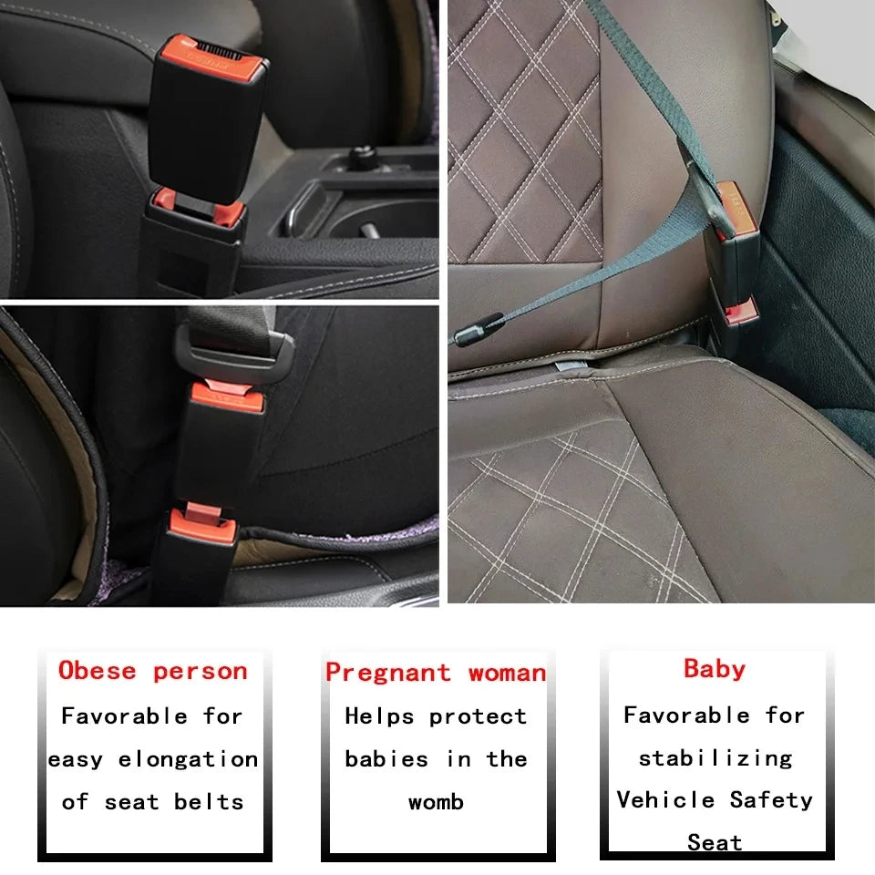 1/2Pcs  Car Safety Belt Extender Seat Belt Cover Seat Belt Padding Extension Buckle Plug Buckle Seatbelt Clip Car Accessories