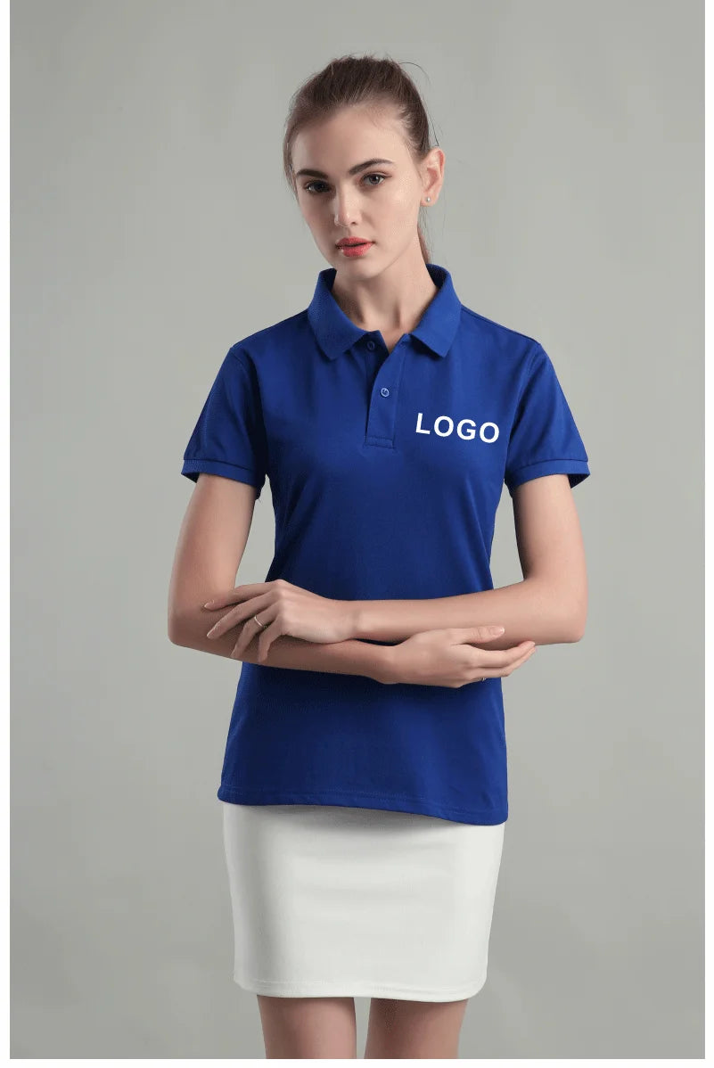 Customized Logo Breathable Polo Shirt Casual Company Group Clothing Lapel Short Sleeve Polo Shirts Work Clothes Print Embroidery