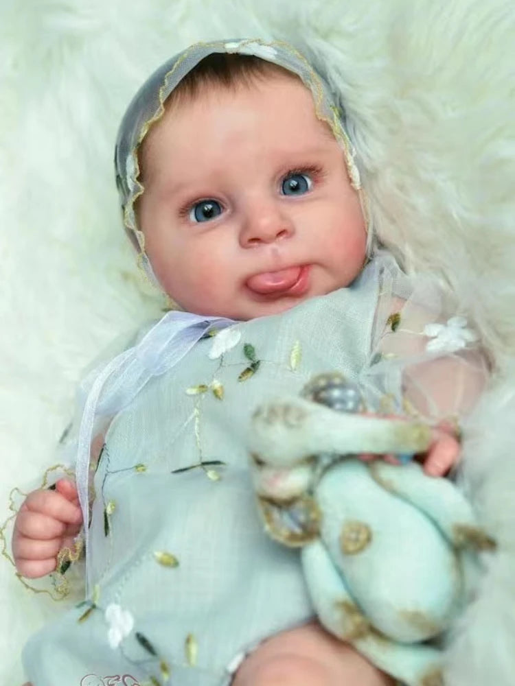 [With Boy Belly ] 20.5inch Reborn Baby Blank Kit Sebby By Cassie Brace Soft Touch without COA