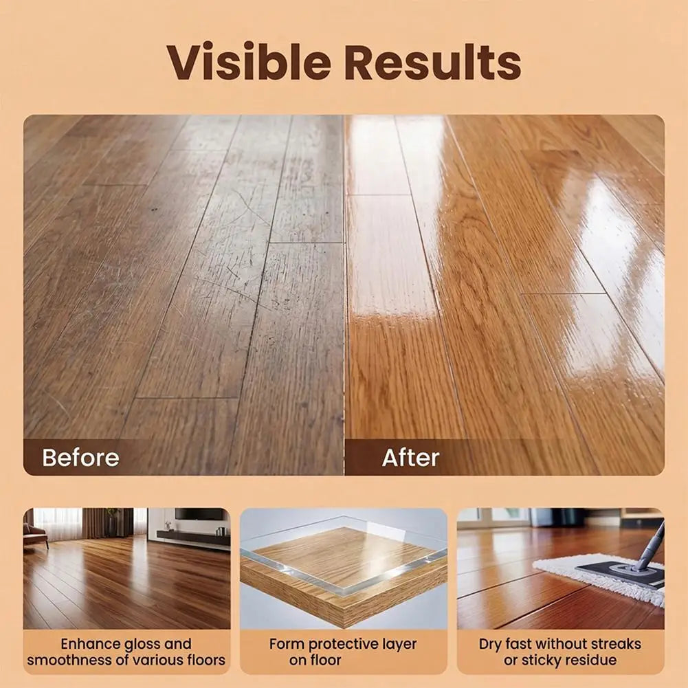 150ml Floor Care Agent, Wooden Floor Restorer Scratch Repair, Long-Lasting Gloss Protective Coating for Wood Floors