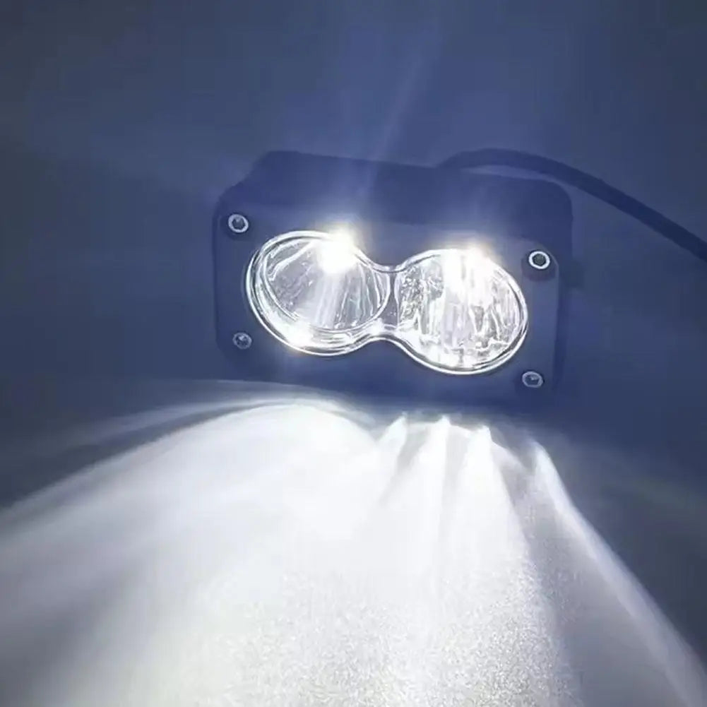 3 Inch Car Spotlight White Yellow LED Pod Driving Work Light for Motorcycle Pickup Truck Offroad Roof Luggage Rack Lamp 20W