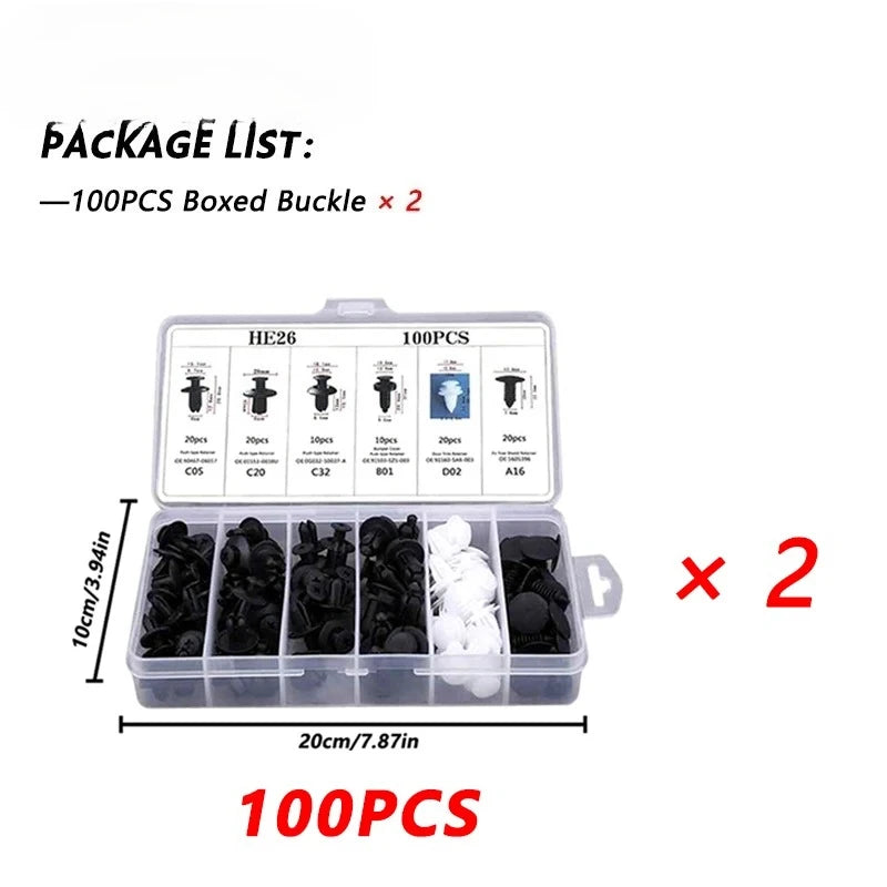 Auto Fastener Clip Kit, Car Body Push Retainer Pin, Fender Bumper Door Trim Panel Rivet Clips, Universal Car Repair Accessories