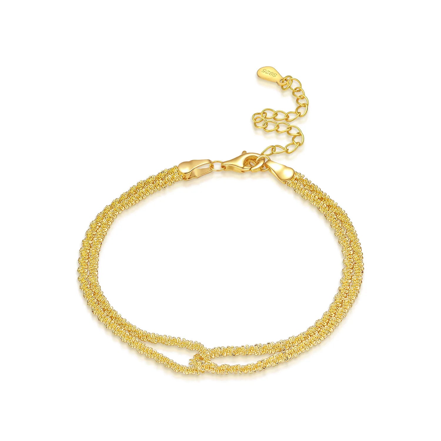 Original 925 Sterling Silver Zirconia Tennis Chain Bracelet for Women Adjustable Gold Color Hot Sale Ideal Birthday Party Gifts