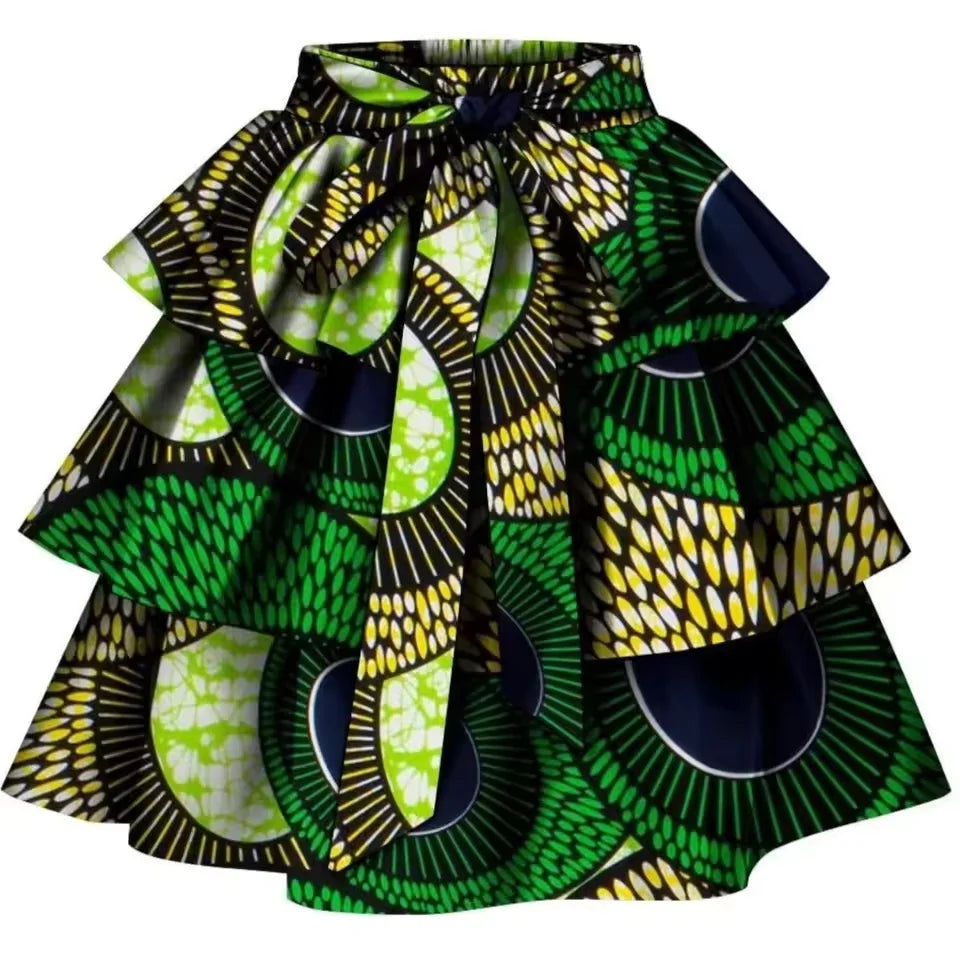 Sale! New African Print Clothes for Womem private custom pure cotton ankara print dashiki bazin riche casual skirt for women