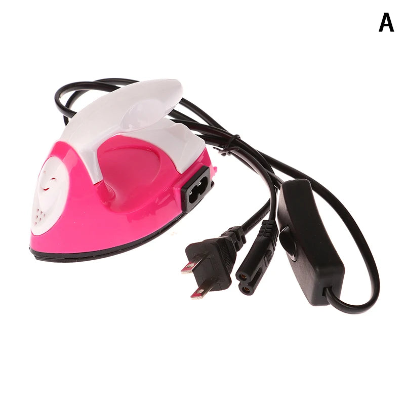 1Set Mini Craft Iron Electric Iron Portable Handy Heat Press Diy Small Iron For Ironing Clothes Laundry Appliances EU/US Plug