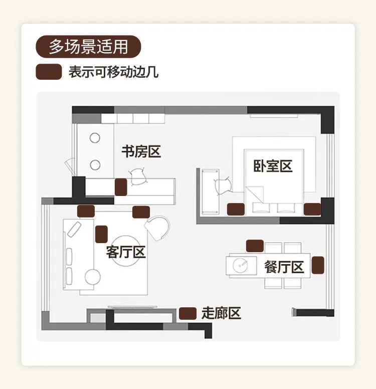 Office Desks Wooden Side Table Floor Side Tall Sofa Coffee Table Study Retro Table Basse Salon Furniture For Living Room