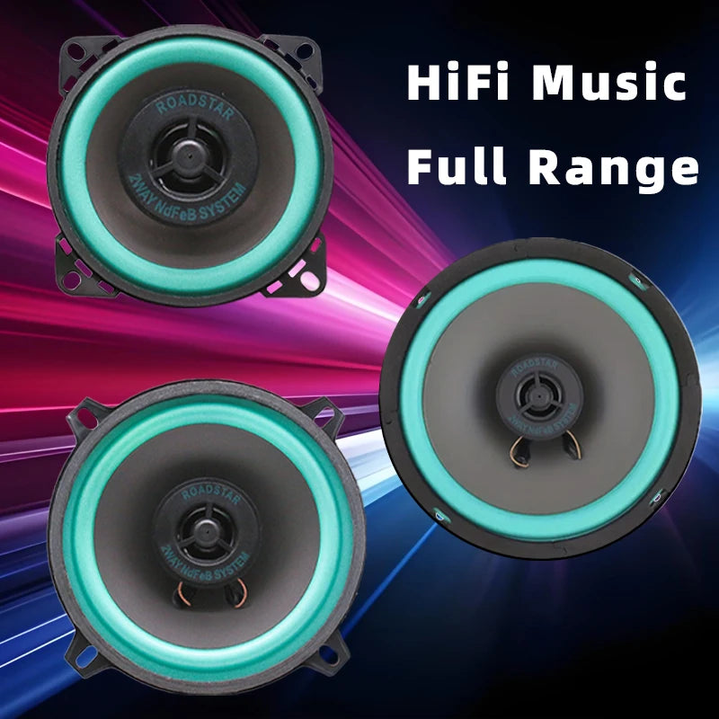 2PCS 4/5/6.5 Inch Car Speakers HiFi Coaxial Car Door Subwoofer Universal Automotive Audio Music Full Range Truck Stereo Speaker