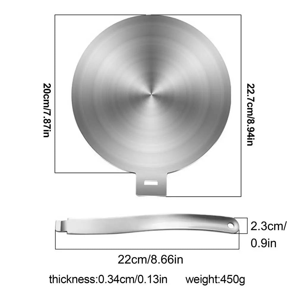 Stainless Steel Heats Conduction Plates Induction Cooker Diffuser Plate Electric Stove Protector Kitchen Cooking Accessories