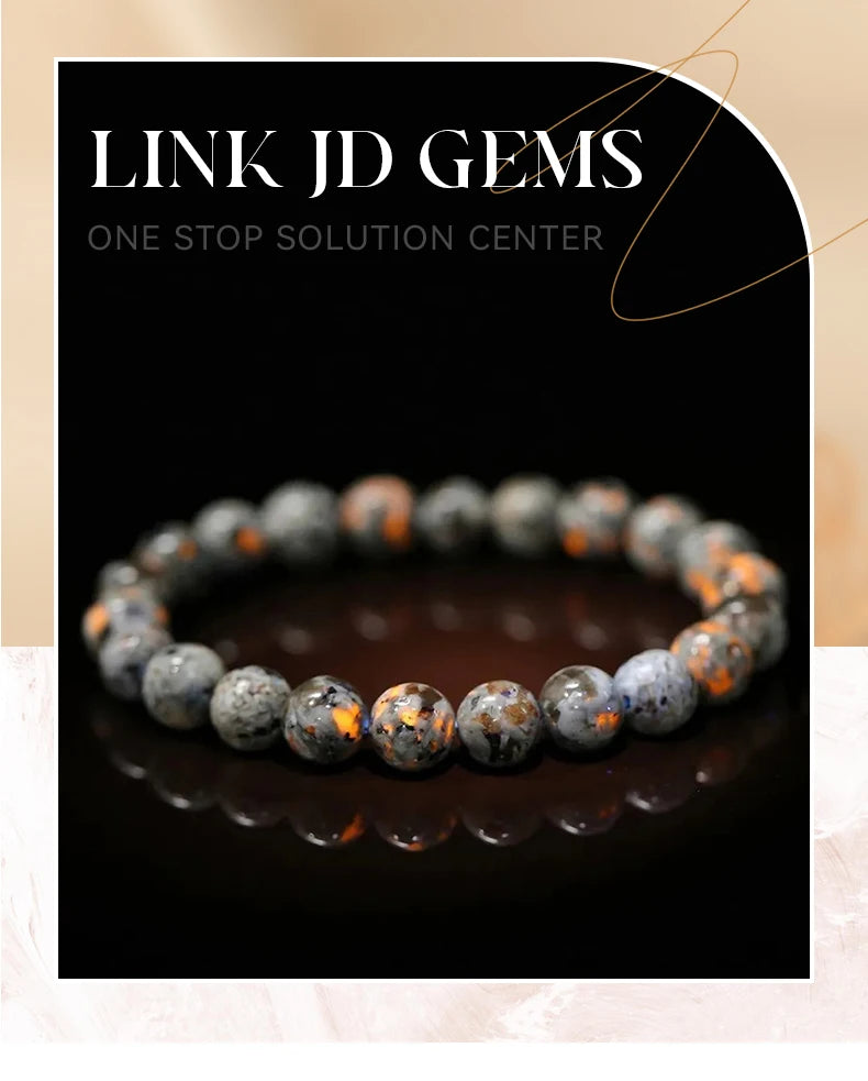 JD Natural Stone Beads Bracelet Amethyst Tiger Eye Crystal Quartz Agate Gem Beads Bangles Women Men Reiki Healling Jewelry Gift