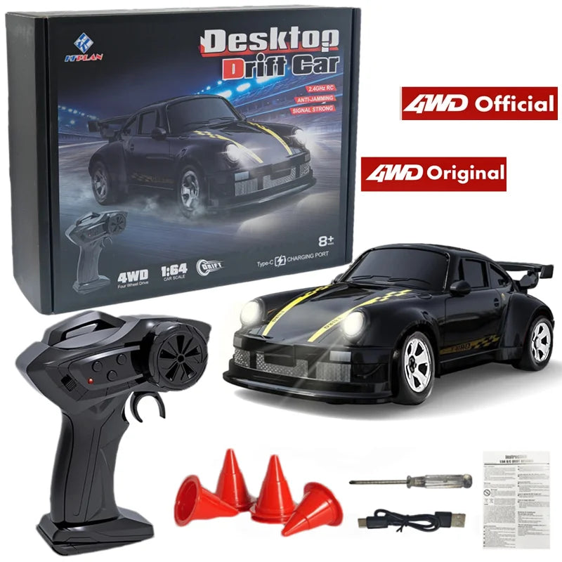4WD RC Drift Car 1:43 Remote Control Cars Truck 4x4 Racing Drifting 2.4G Radio Mini Vehicle Model Toy Gift for Adults Kids Boys