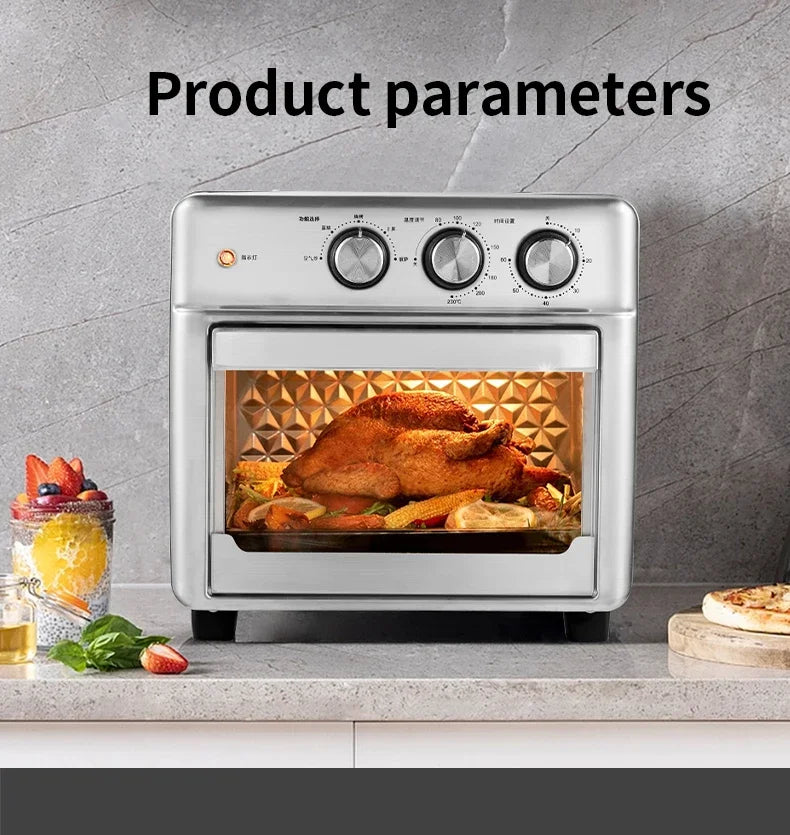 13L Air Fryers 26L Large Capacity Electric Fryer Oven Oilless Cooker Visible Window Household Kitchen Deep Fryer without Oil