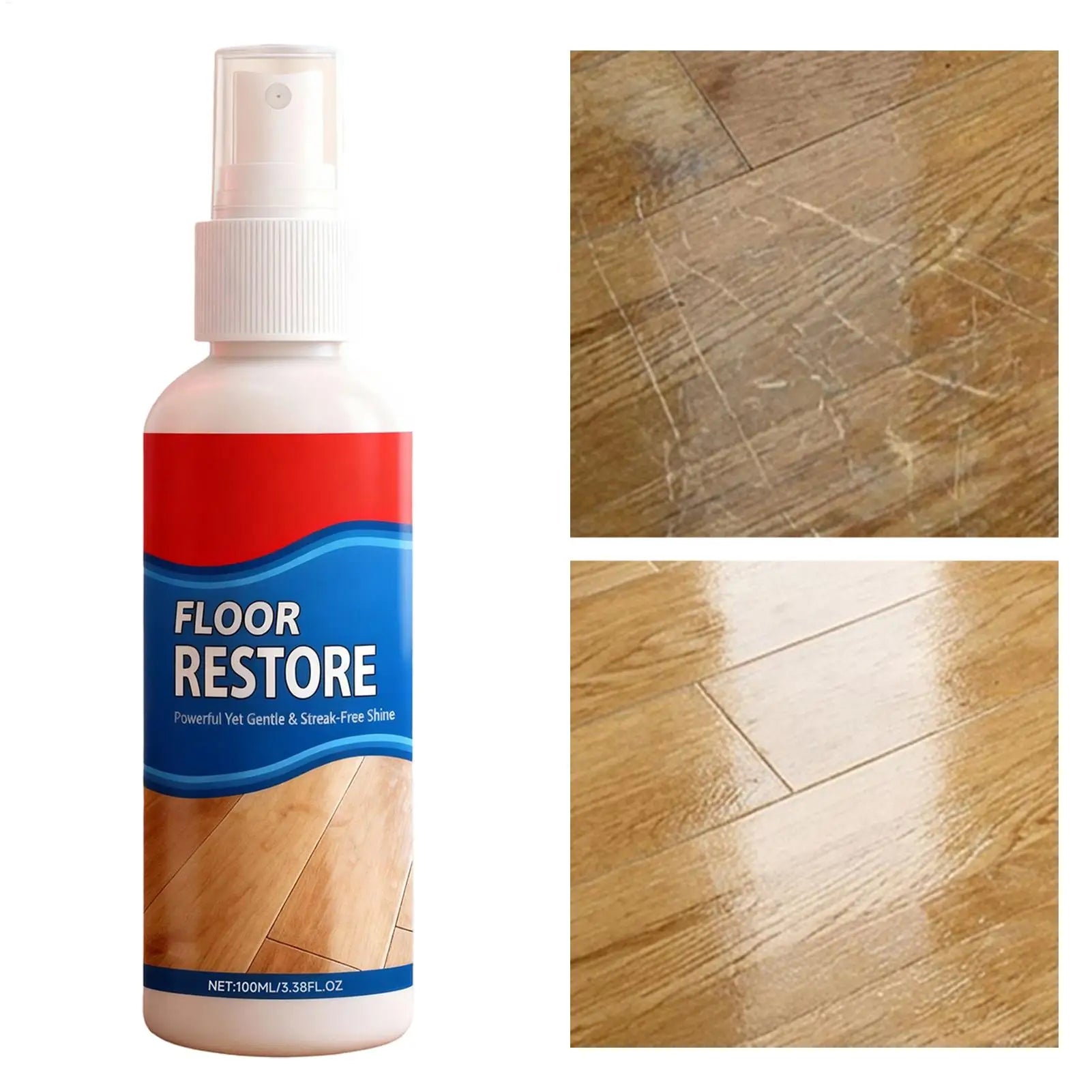 100ml Floor Restore Solution liquid Flooring Renewal Agent Wood Floor Polishing Care for Home Apartment Dormitory Living Room