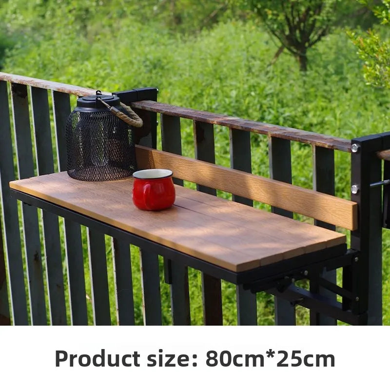 Wooden Outdoor Tables Garden Portable Folding Side Table Simple Modern Removable Study Desk Balcony Outdoor Dining Table