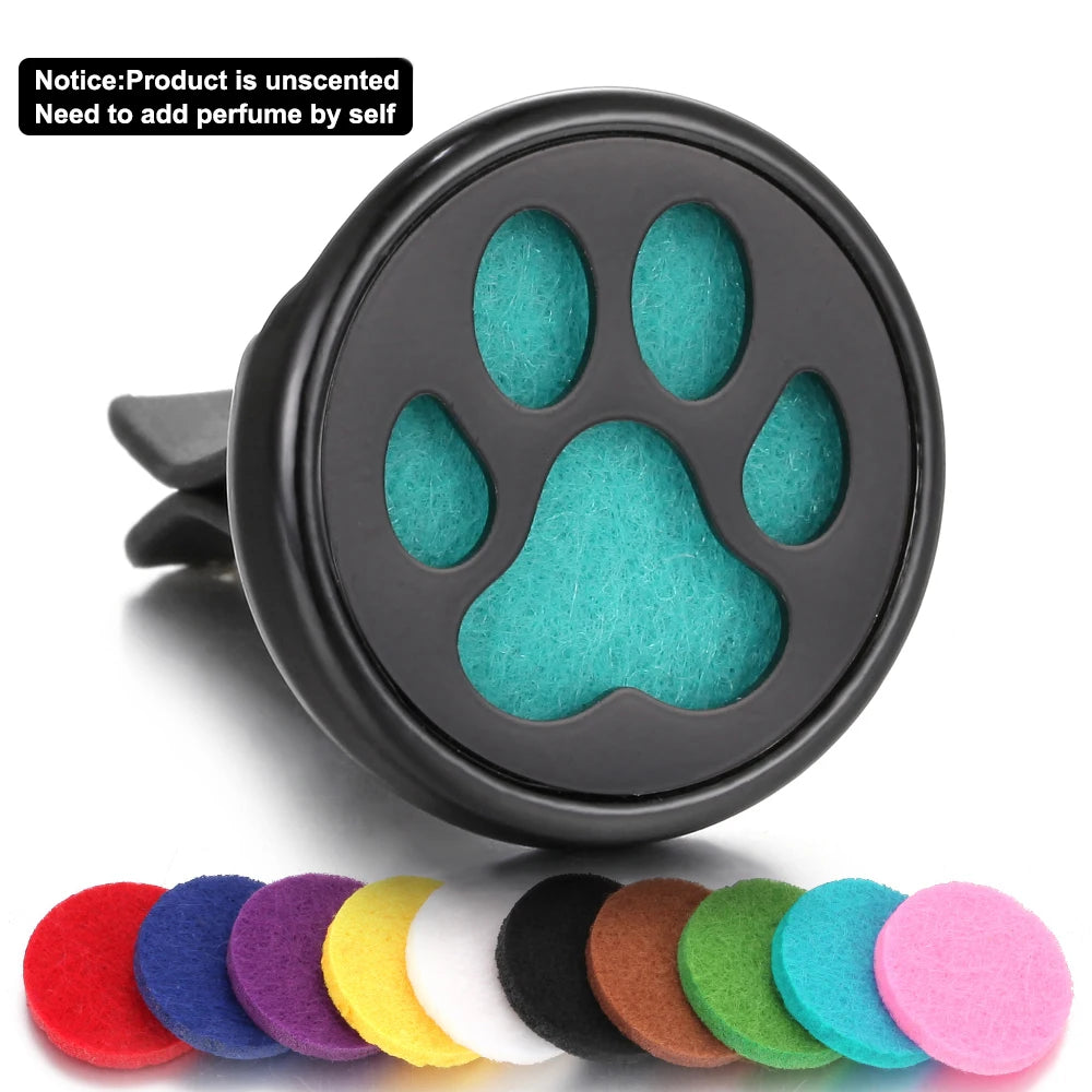 Black Perfume Diffuser Clip Auto Vent Car Air Freshener Alloy Stainless Steel Aroma Aromatherapy Essential Oil Diffuser Locket