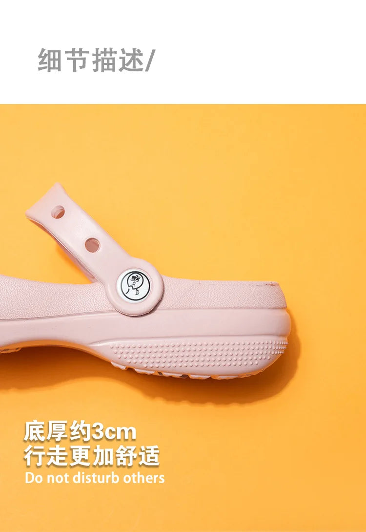 2026 Summer New Women'S Ballet Cave Shoes Mary Jane Eva Durable Anti Slip And Odorous Flat Shoes Beach Shoes For Outdoor Wear