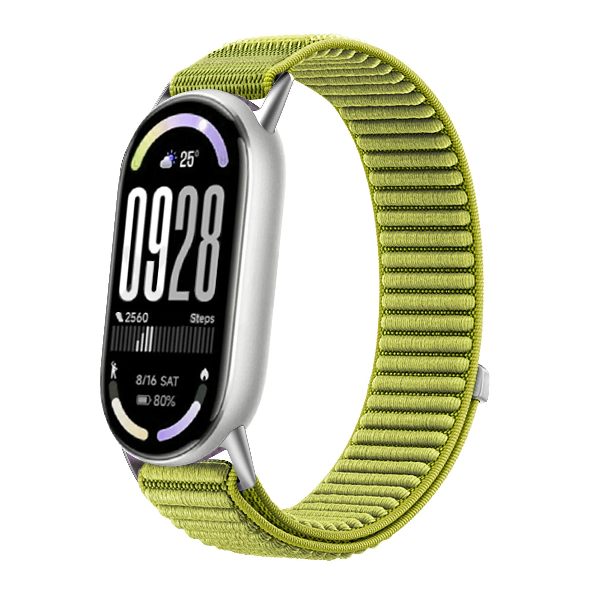 Original Nylon Loop Strap For Xiaomi Miband 10/9/8 Metal buckle Integration Bracelet Band For Miband 10 9 8 Breathable Wristband