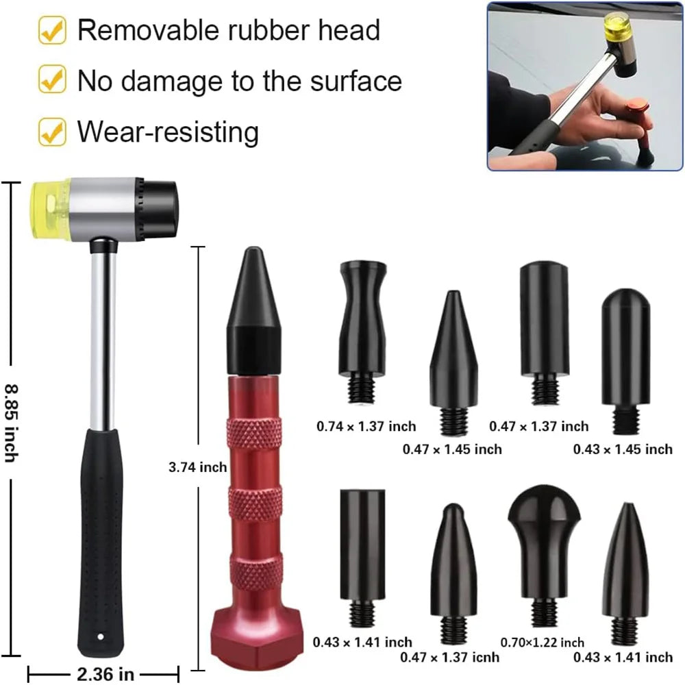 54/30/25/21PCS Auto Dent Puller Kit Tool Set with Pads for Multiple Car Body Painting Puller Dent Remover Repair Tools