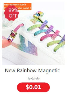 Press Lock Shoelaces Without ties Colorful Lock Elastic Laces Sneakers Kids Adult Flats No Tie Shoe laces for Shoes Accessories