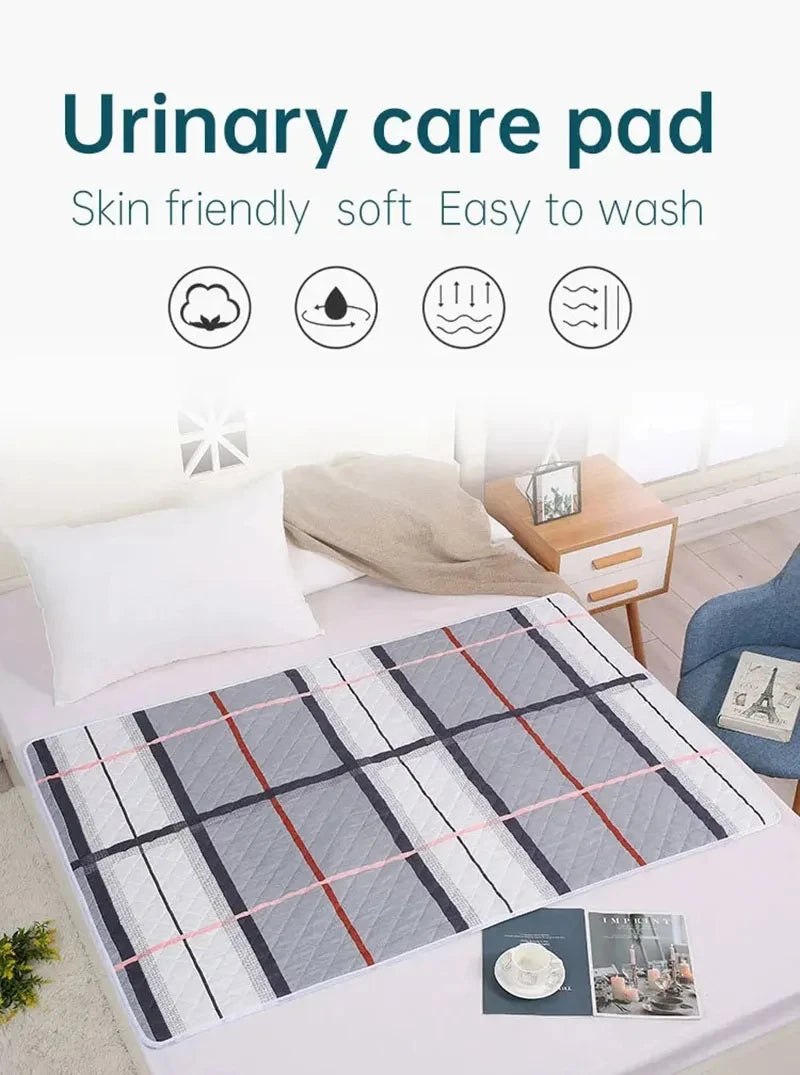 HOMEFISH Washable Mattress Urine Mat for Baby Toddlers Cute Cartoon Bed Protector Diaper Bedding Urine Pads Cloth Breathable