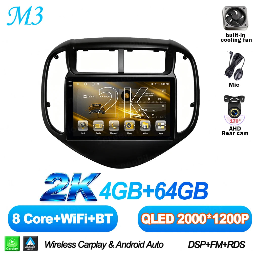 Android 16 For Chevrolet Aveo Sonic 2017-2021 Car Radio Stereo Head Unit Multimedia Video Player Mirror Link Touch Screen 2 din