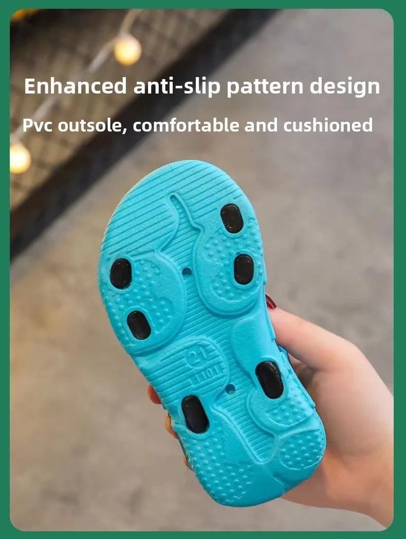 Boys Sandals 1-12 Year Old Soft Sole Anti Slip Sandals Cartoon Outwear Small and Medium Sized Children Beach Sandal