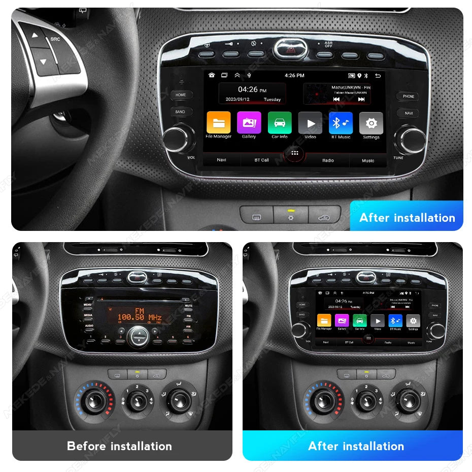6.2 inch Carplay Android Auto Car Radio For Fiat Linea Punto EVO line 2012-2015 Multimedia Video Player GPS Stereo Head Unit RDS