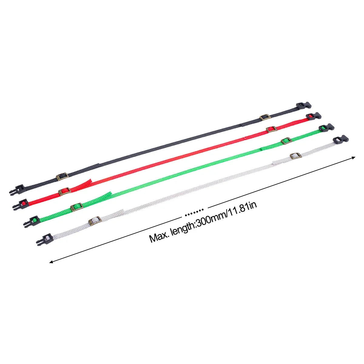 5Pcs Luggage Rope Roof Rack Tie Down Straps Buckle Decorate Strap for 1/8 1/10 1/18 1/24 RC Crawler SCX10 TRX4 TRX6 YK4102 RGT