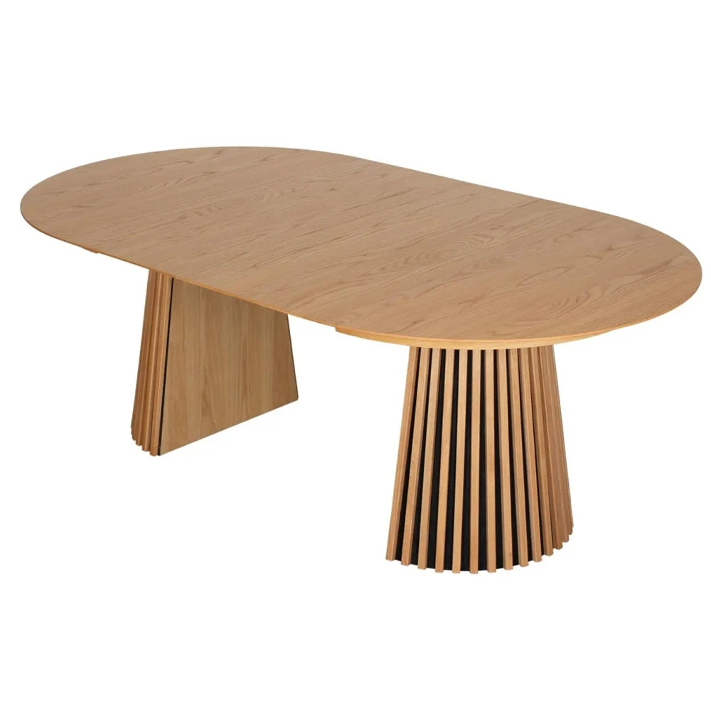 Hot Selling Dining Room Furniture Round Wood Tables Oval Extendable Dining Table
