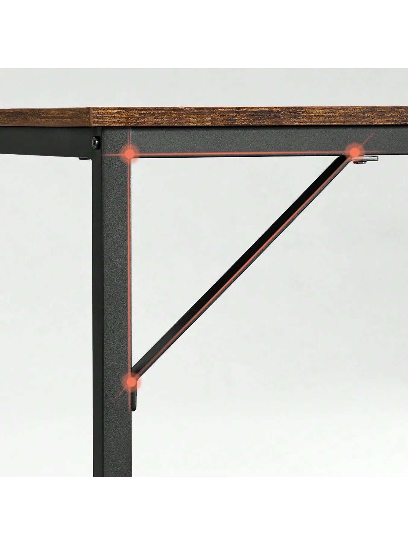 VASAGLE Small Computer Desk: 60x120x76 cm. For Home Office, Study, Bedroom. Industrial Style, Metal Frame. Rustic Brown & Black.
