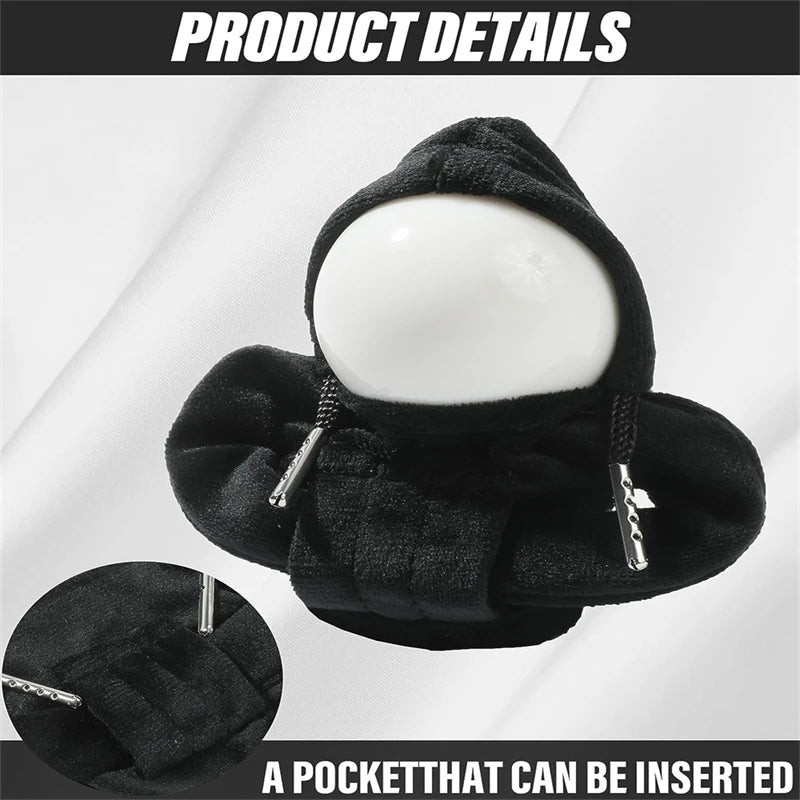 Gear Shift Mini Hoodie Cover Shift Cover Gear Handle Decoration Fits Manual Automatic Universal Car Shift Lever Interior Decor