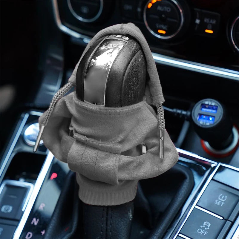 Gear Shift Mini Hoodie Cover Shift Cover Gear Handle Decoration Fits Manual Automatic Universal Car Shift Lever Interior Decor