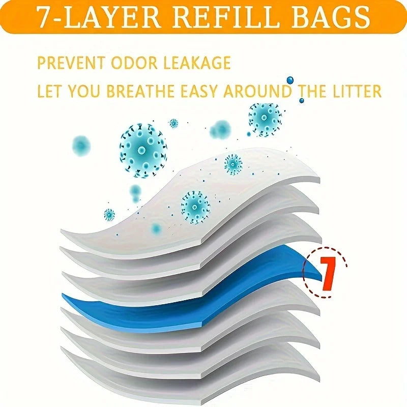 18 Pack Diaper Pail Refill Compatible with Cartridges for Genie Diaper Pail Refills Bags Refill (Cartridge Is Not Included)