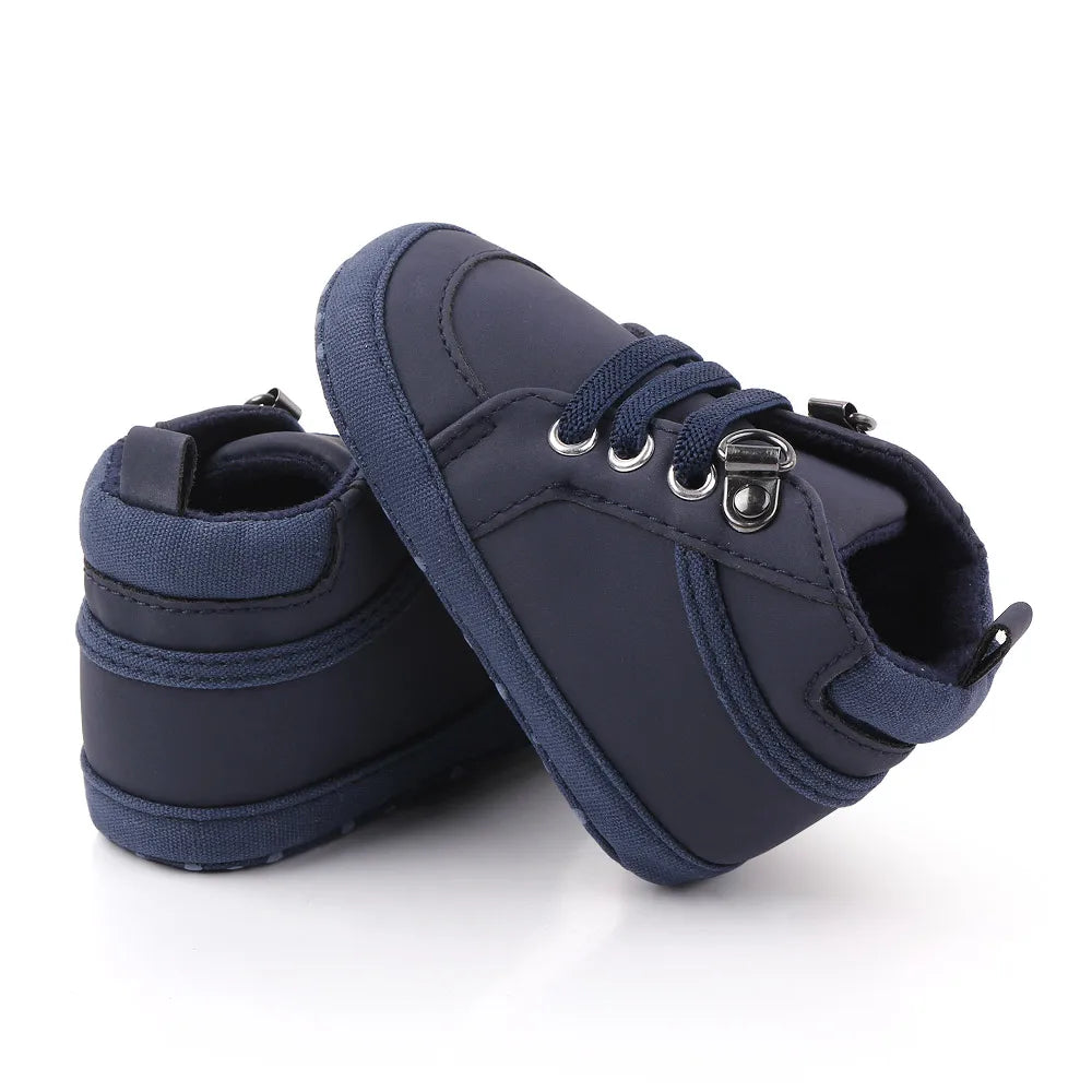 Baby Casual Shoes Ankle-covered Little Boots for 0-1 Years Toddler Boys Outdoor Prewalking