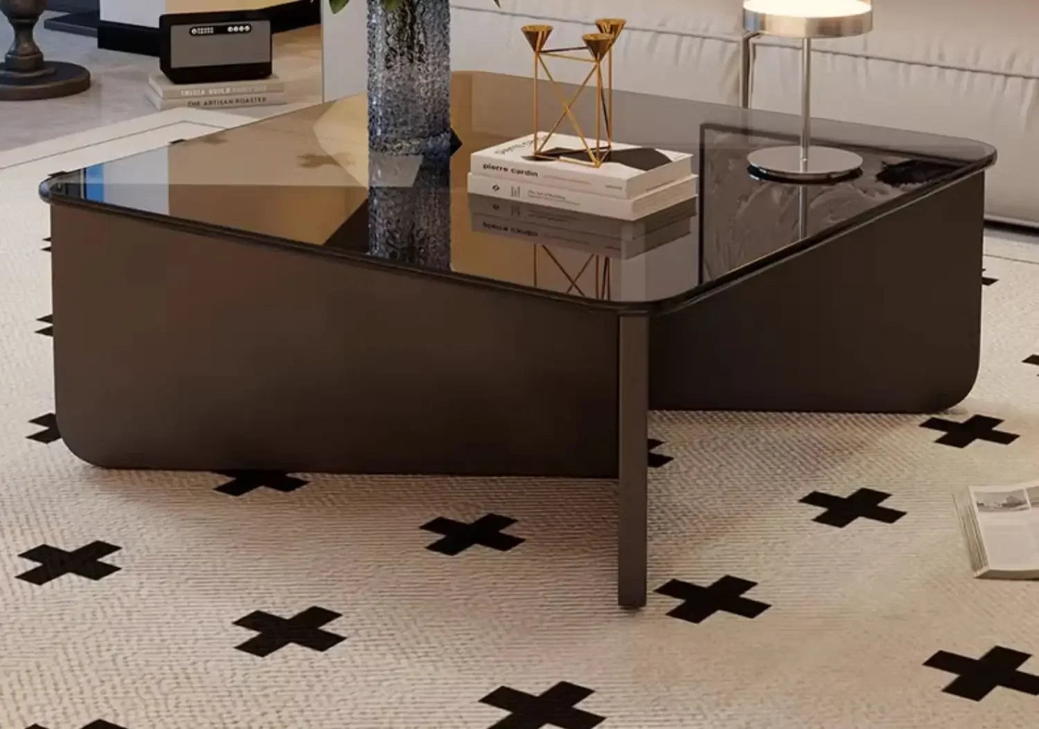 Aesthetic Coffee Table Elegant Design Glam Modern Side Table Space Premium Saving Vintage Sedentary Table Home Furniture
