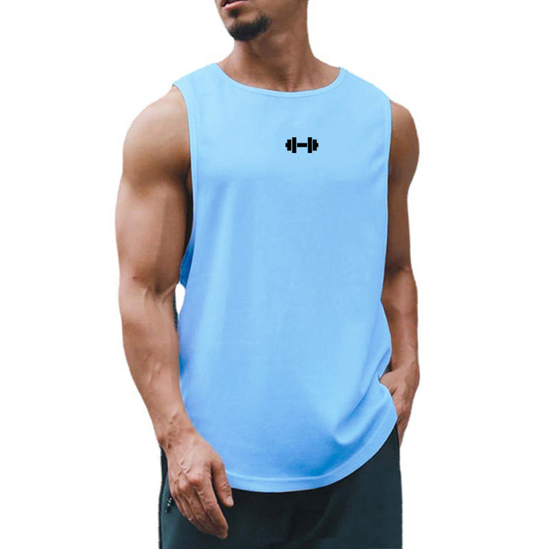 Summer Tank Top Mens Gym Fitness Training Clothing Quick Dry Silm Fit Bodybuilding Sleeveless Shirts Men Fashion Basketball Vest