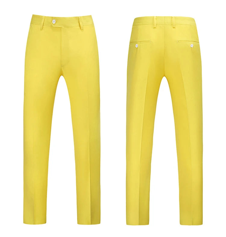 Men Dress Pants Solid Color Slim Fit Business Casual Office Wedding Formal Trousers High Quality Men Clothing Suit Pants 29-40