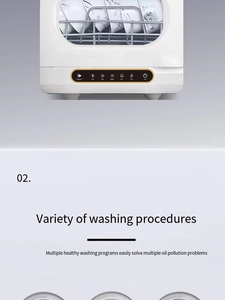 Kitchen Electrics Dishwasher Washer Machine Mini Countertop Home Portable Smart Industrial Automatic Desktop